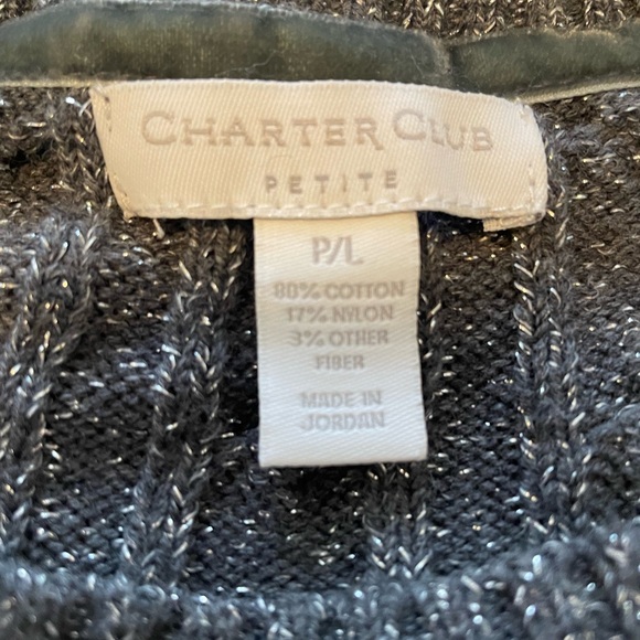 Charter Club Women's Gray Crewneck Sweater - Picture 4 of 5